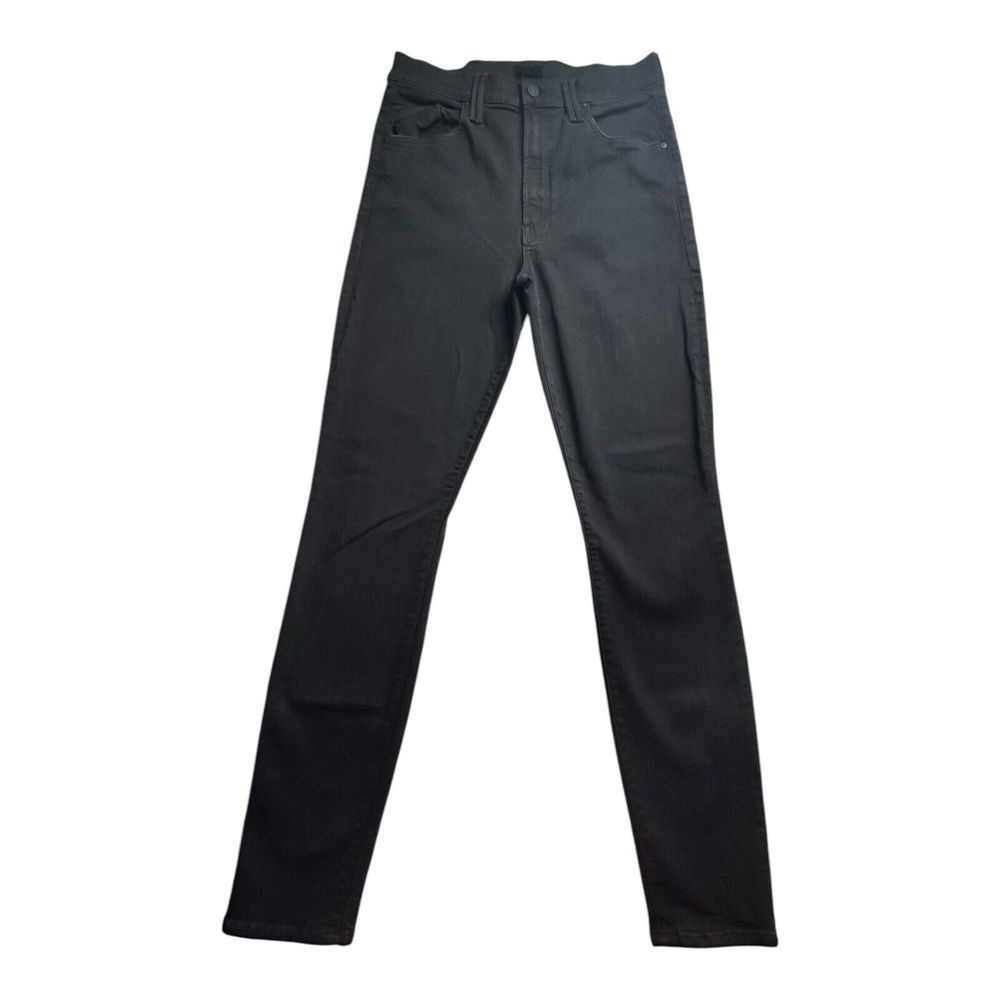 Mother 28X29 The Diamond Swooner Not Guilty Women's Black Denim Skinny Jeans USA